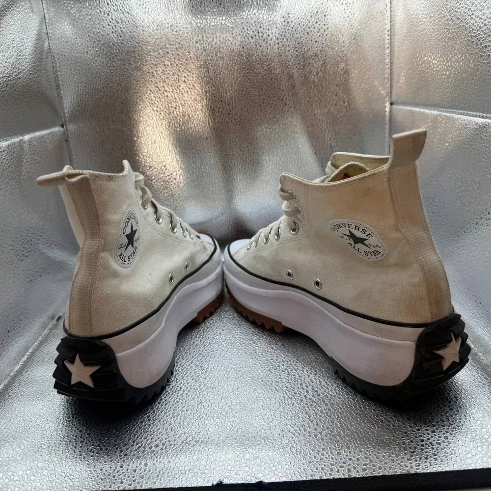 Size 8.5M/10W Converse‎ Run Star Hike Beige Unisex High Top Sneakers 166799C